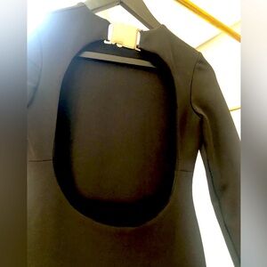 Aqua London tight black dress